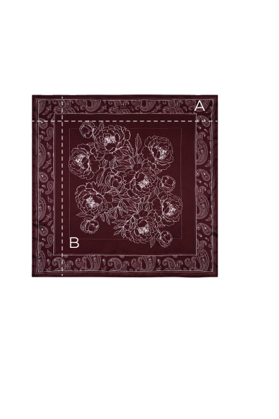 Apaszka Silky Wind Burgundy