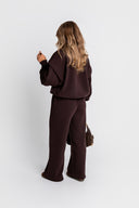 Folded Sweatshirt in Chocolate