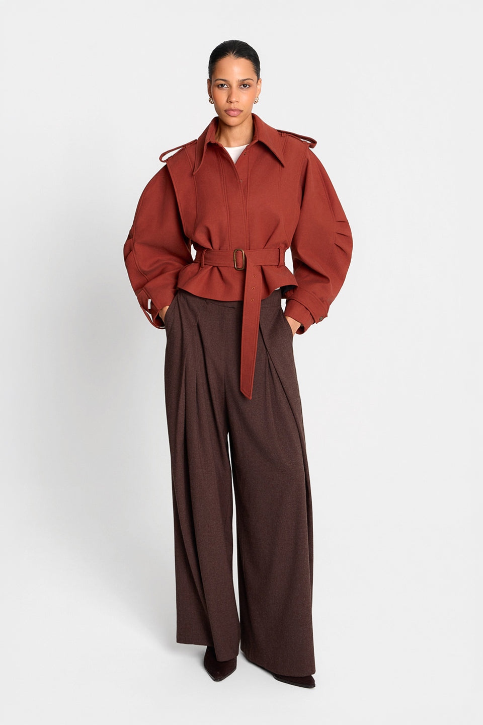 Kurtka Miss Sheriff Red Brown