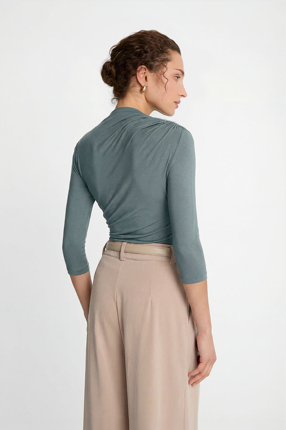 Longsleeve 3/4 Miss Sculptural Olive