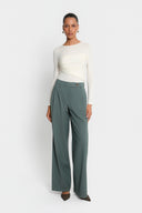Miss Walles Ecru Long-sleeved Top