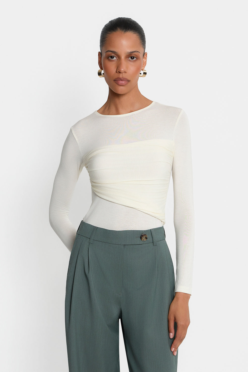 Longsleeve Miss Walles Ecru