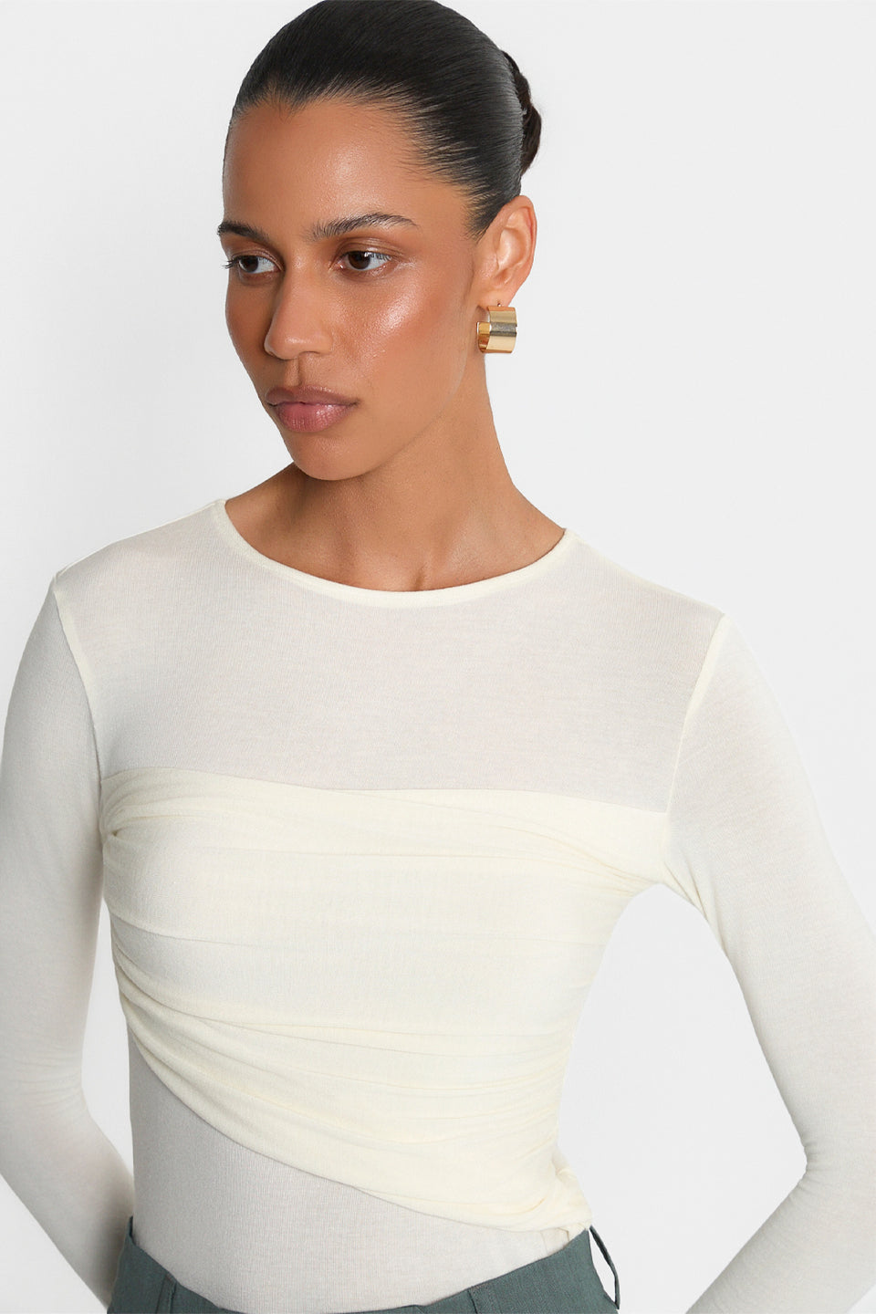Longsleeve Miss Walles Ecru