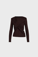 Miss Desert Chocolate Long-Sleeved Top