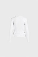 Miss Desert Off-White Long-Sleeved Top