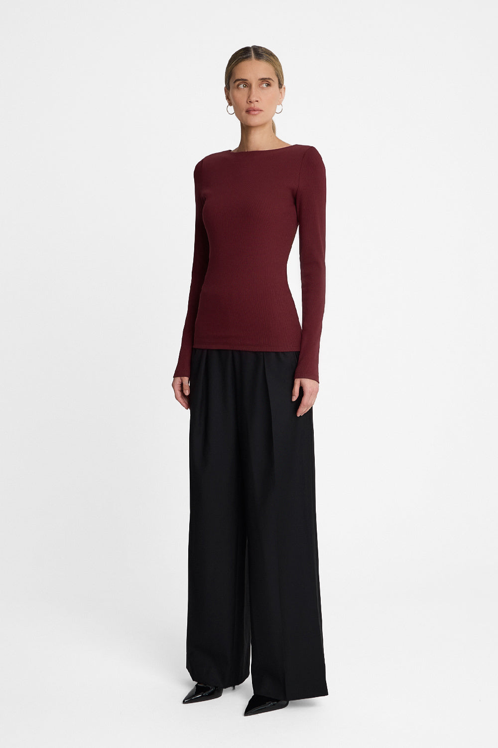 Longsleeve Miss Lea Burgundy