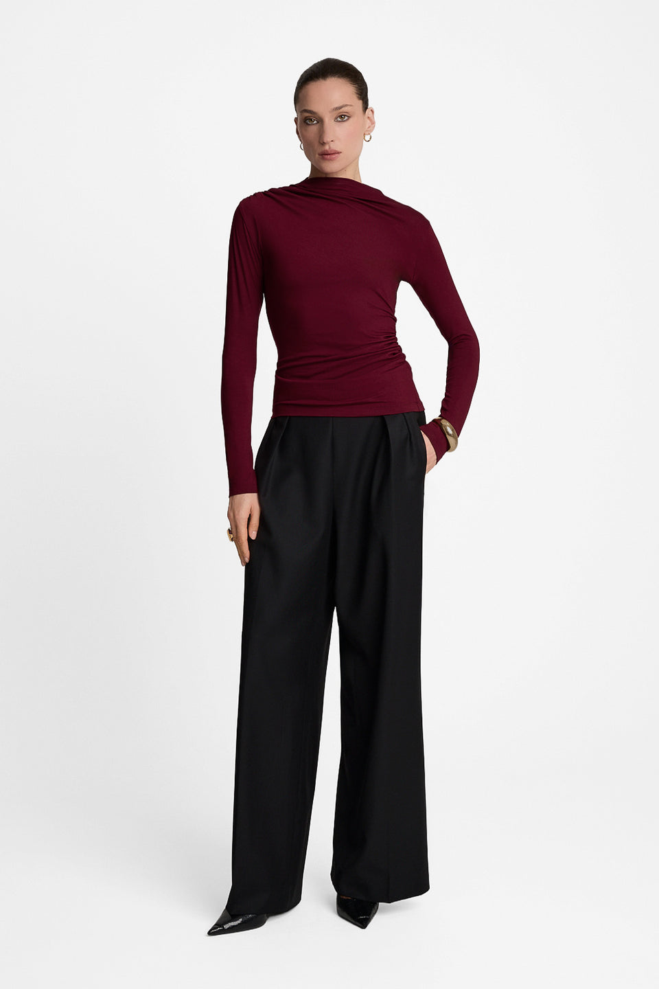 Longsleeve Miss Sculptural Burgundy