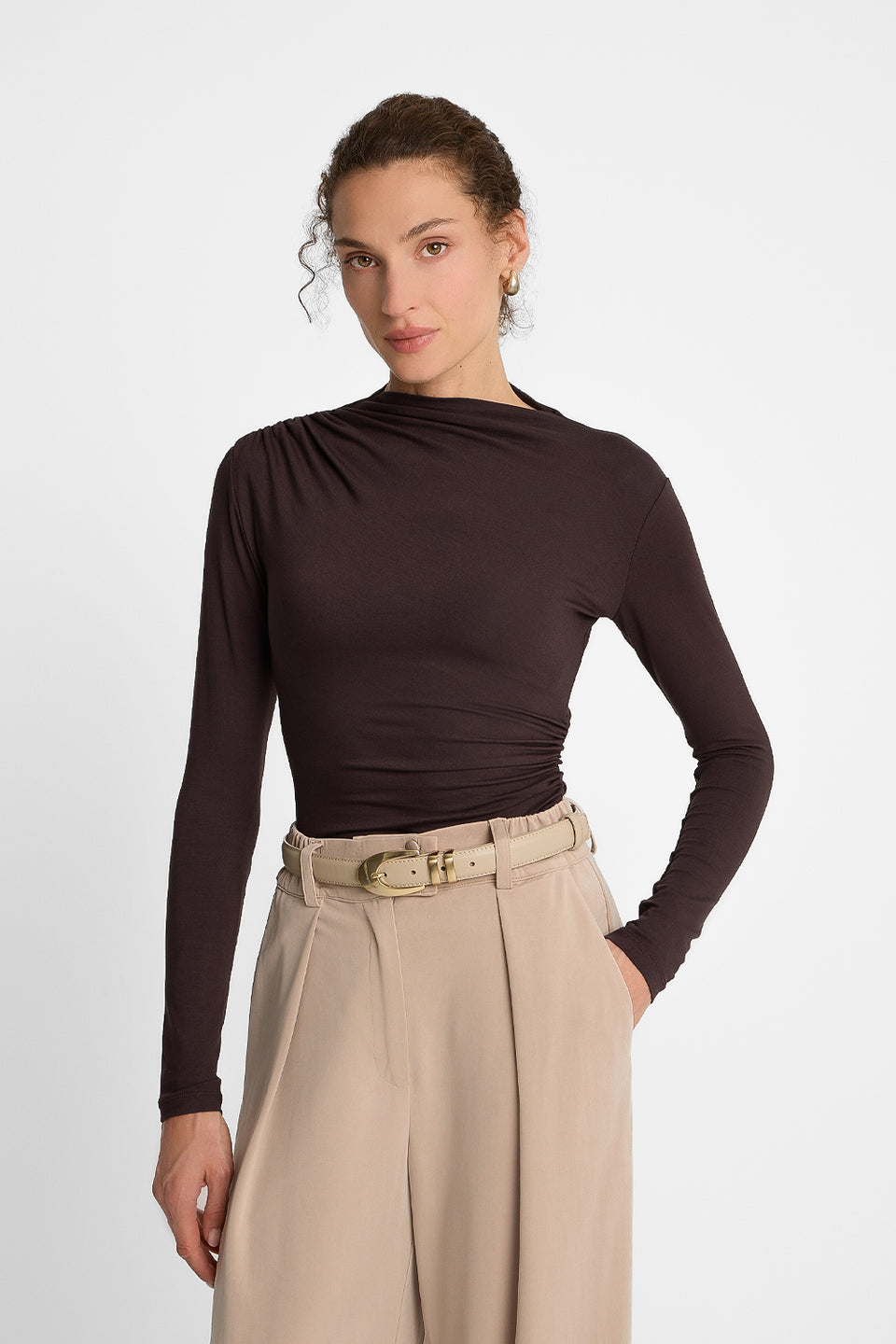 Longsleeve Miss Sculptural Chocolate