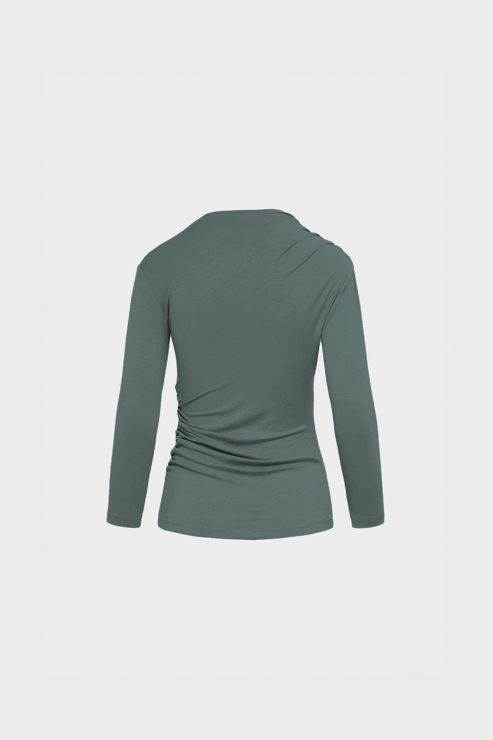 Miss Sculptural Olive 3/4-Sleeve Top