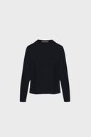 Miss Stillness Black Long-Sleeved Top