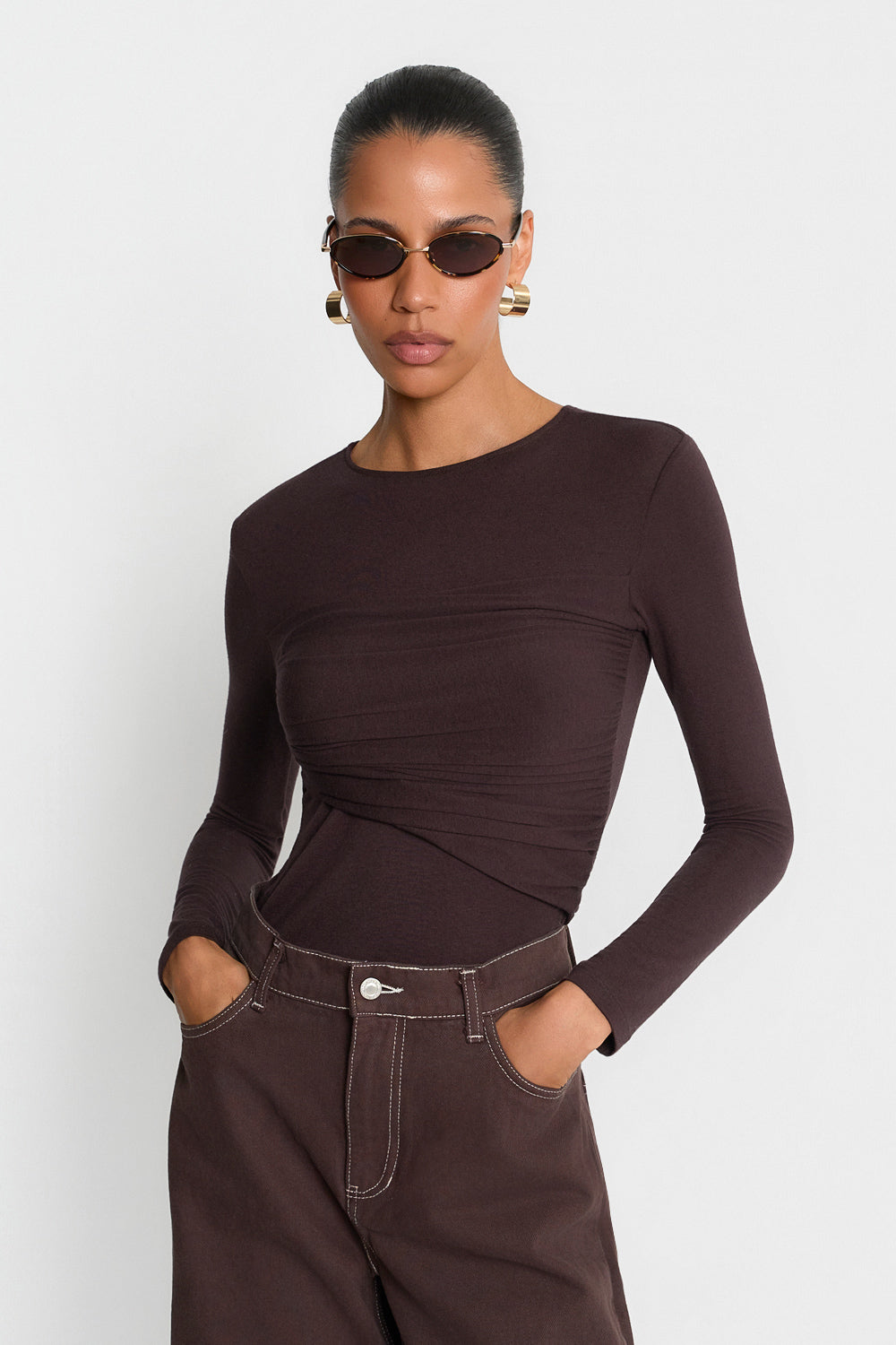 Longsleeve Miss Walles Chocolate