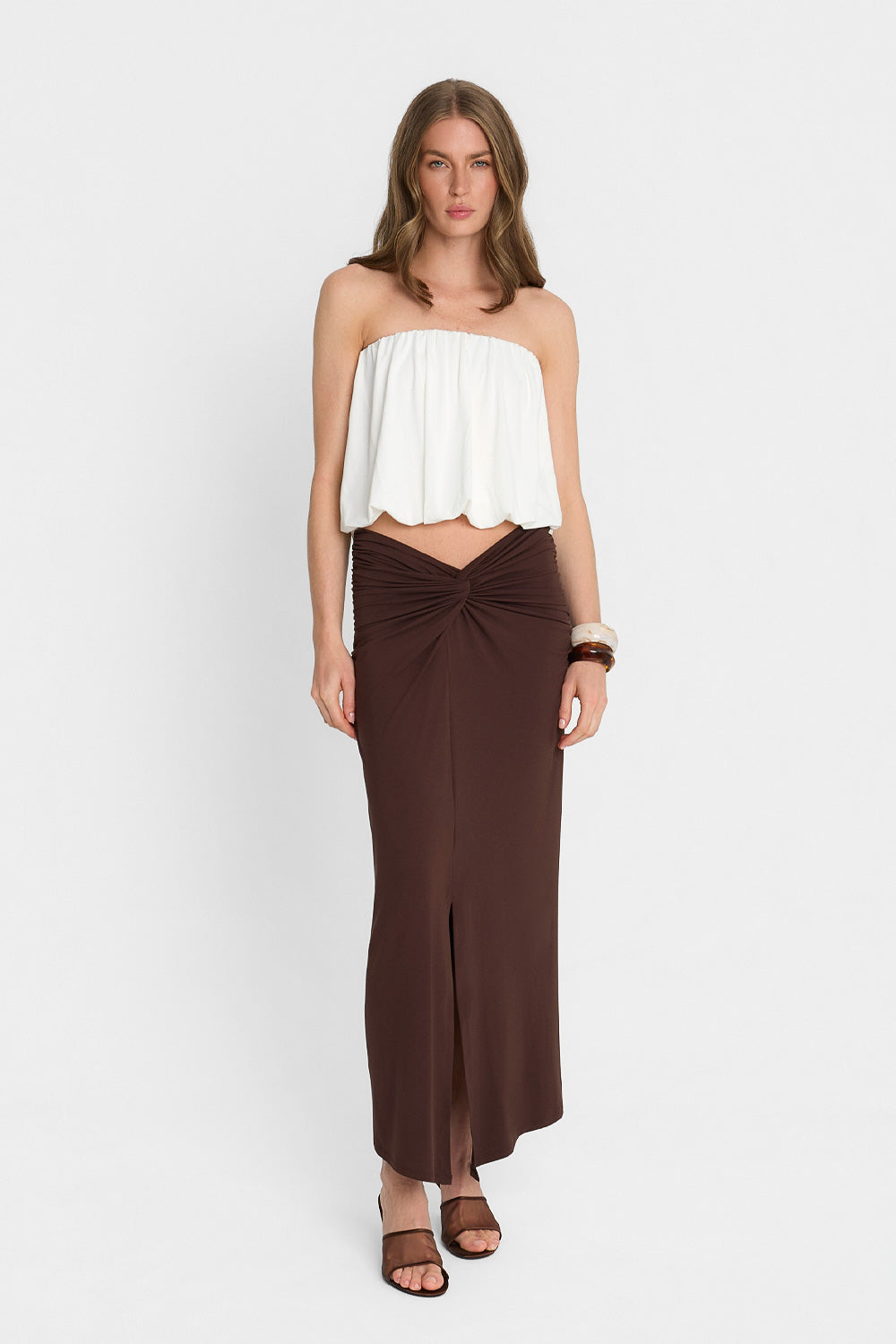 Miss Helia Chocolate Skirt