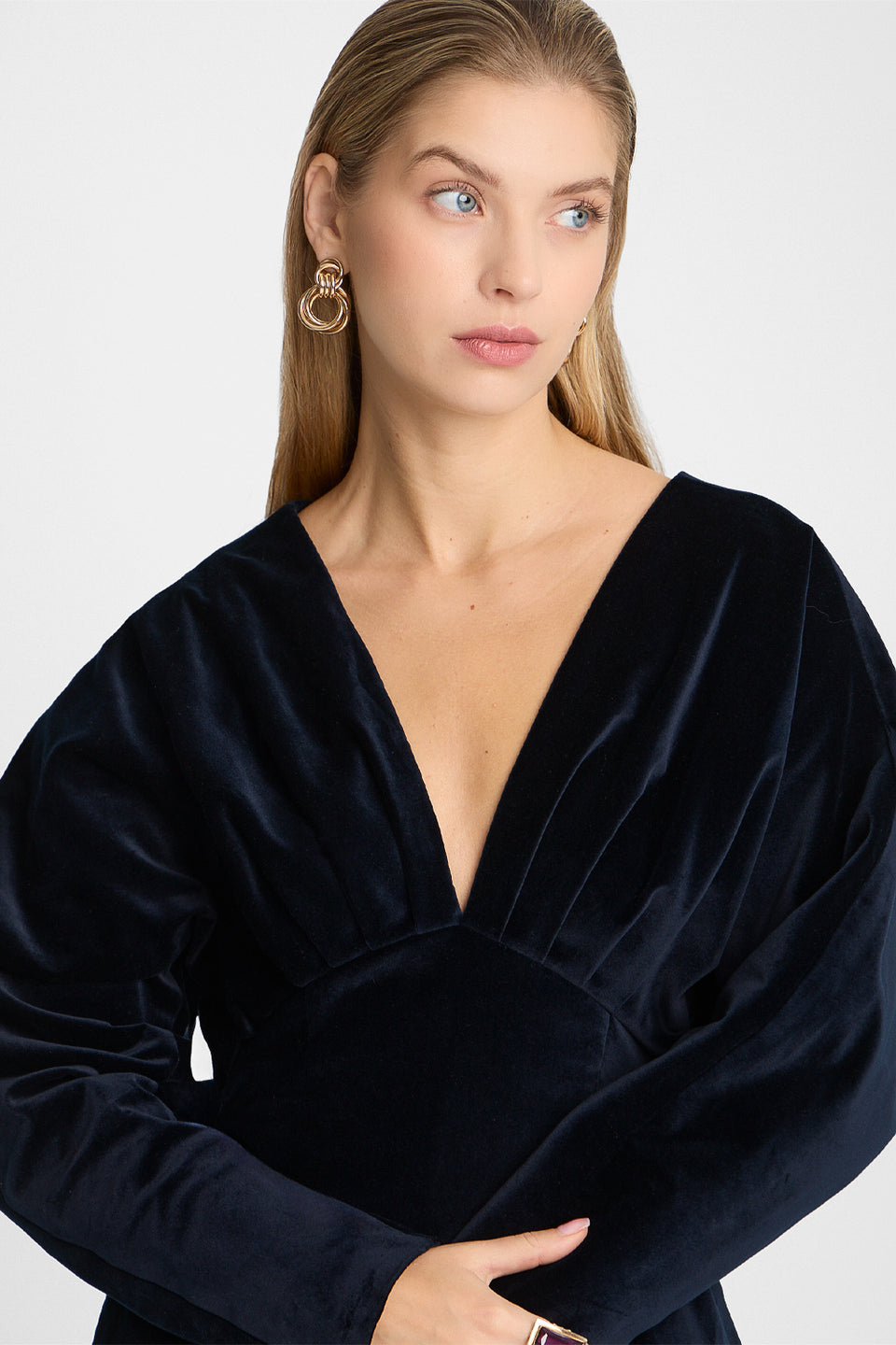 Miss Velvet Navy Dress