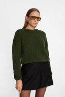 Sweter Miss Fluffy Olive