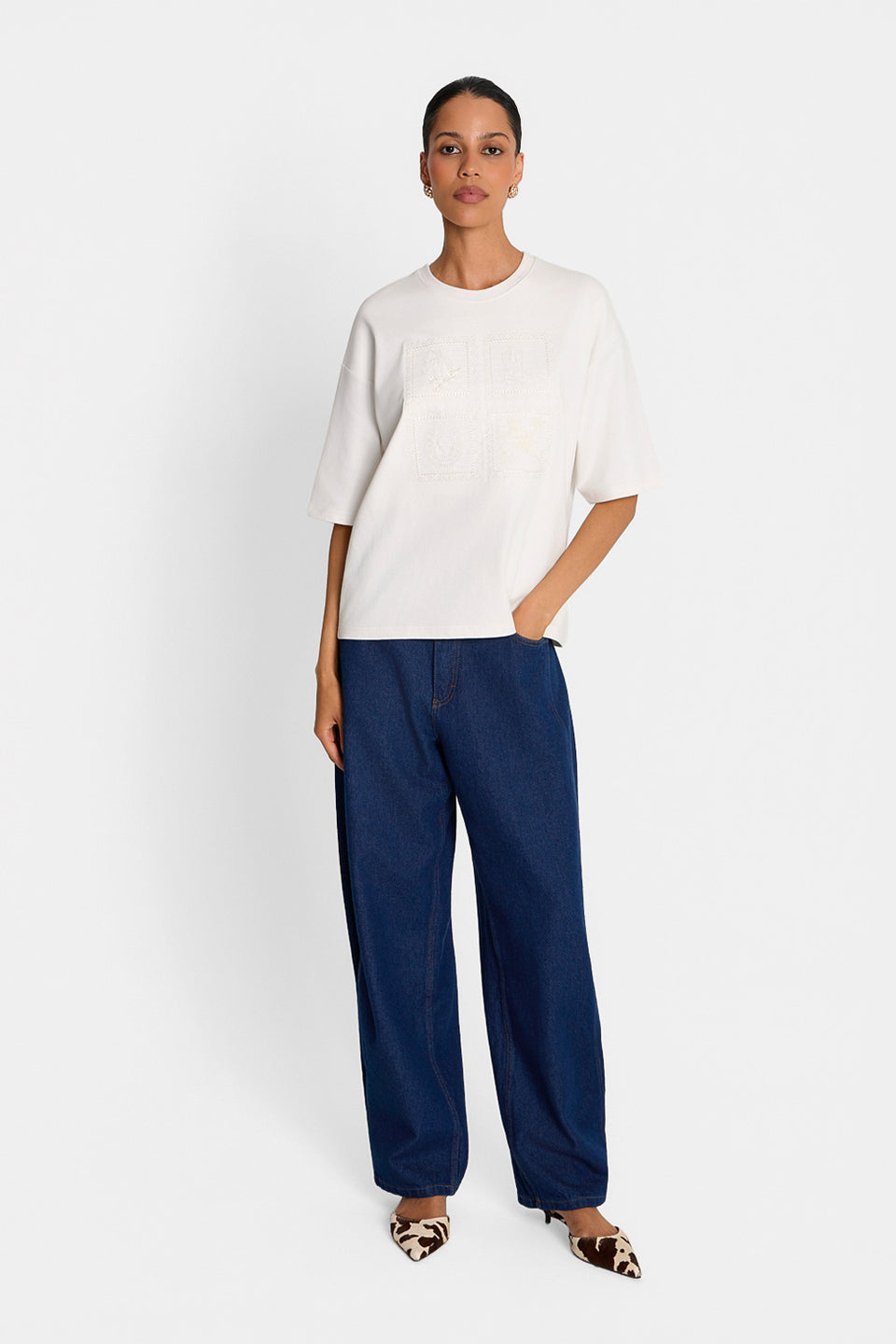 T-shirt Miss Rustic Off White