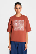 T-shirt Miss Rustic Red Brown