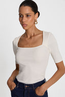 T-shirt Miss Caro Off White