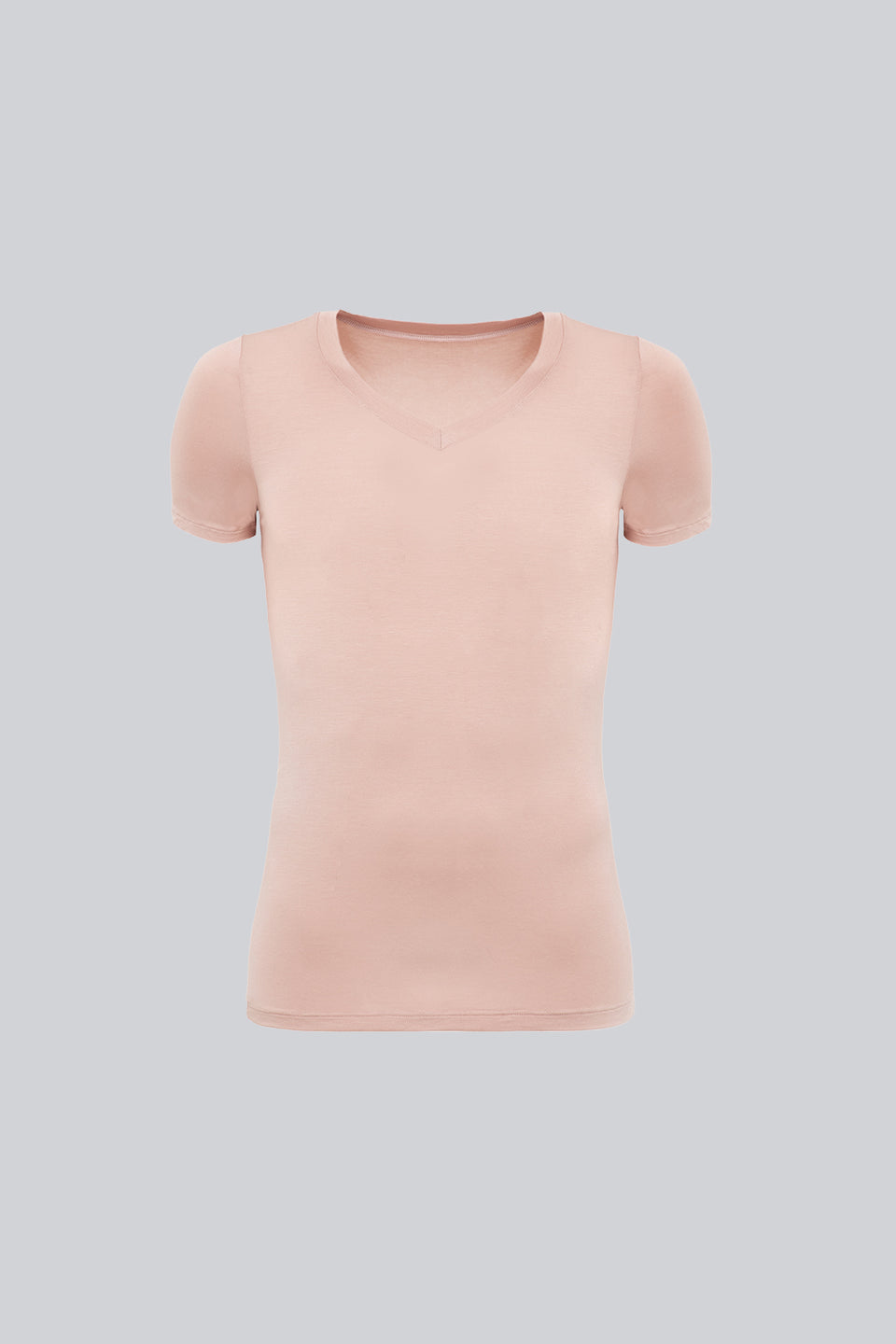 T-shirt Mr Invisible V-neck Cappuccino