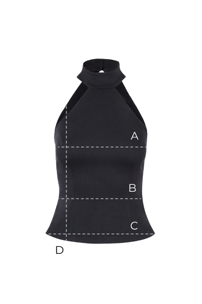 Miss Poised Top in Black