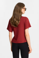 T-shirt Miss Gwyneth Red Brown