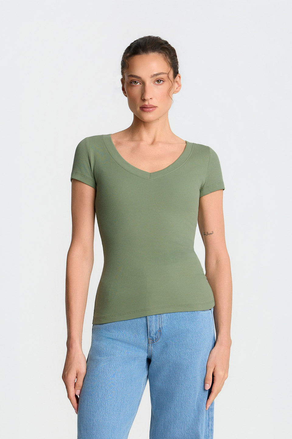 T-shirt Miss Womanly Green