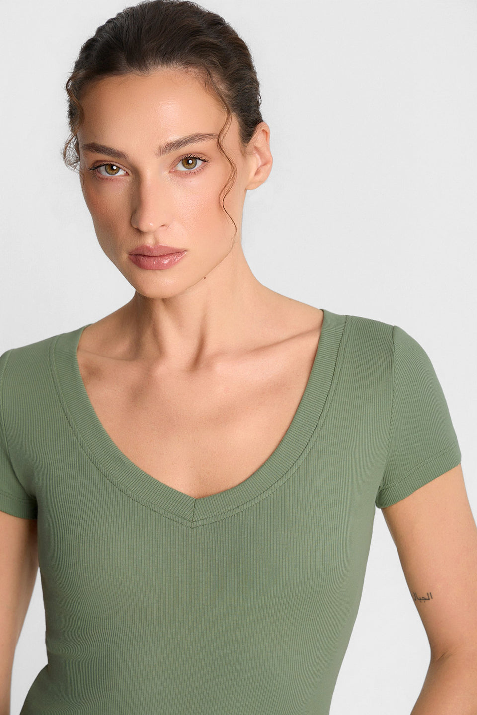T-shirt Miss Womanly Green