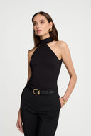 Miss Poised Top in Black