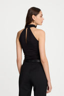Miss Poised Top in Black