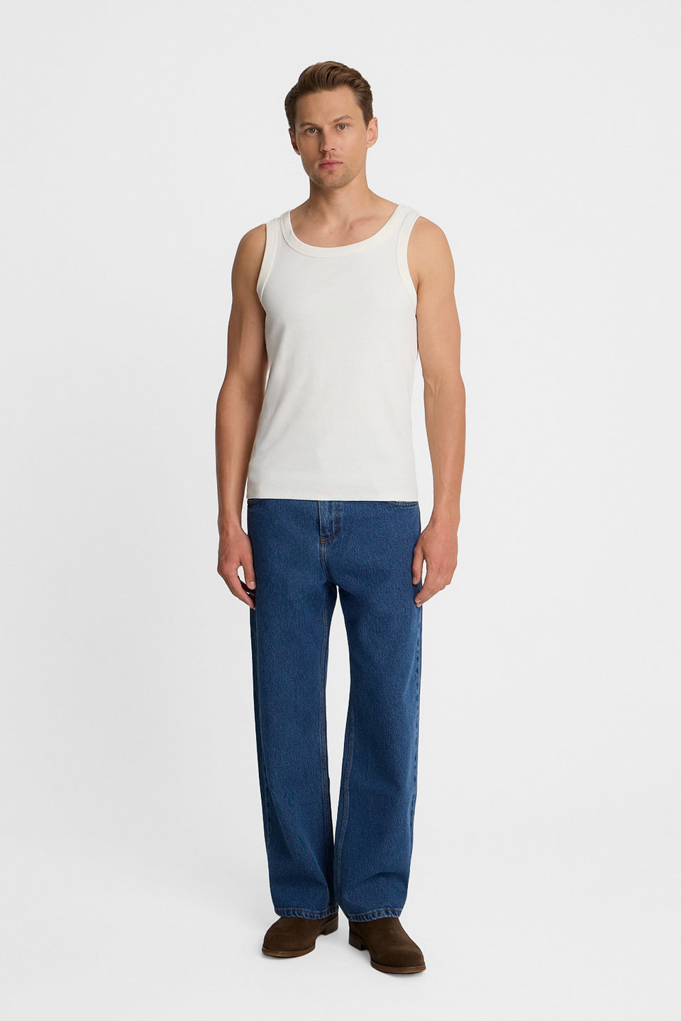 Top Mr Under Off White