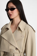 Miss Rene Beige Trench Coat